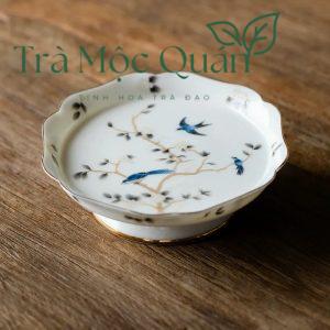 Ấm Trà Sứ Cảnh Đức Vẽ Tay Chim Hoàng Anh Thủ Công 170ml ACD1
