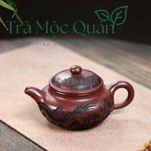 Ấm Tử Sa Phỏng Cổ Tử Nê Long Hành Thiên Hạ 325ml ATS80