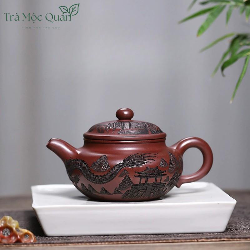 Ấm Tử Sa Phỏng Cổ Tử Nê Long Hành Thiên Hạ 325ml ATS80