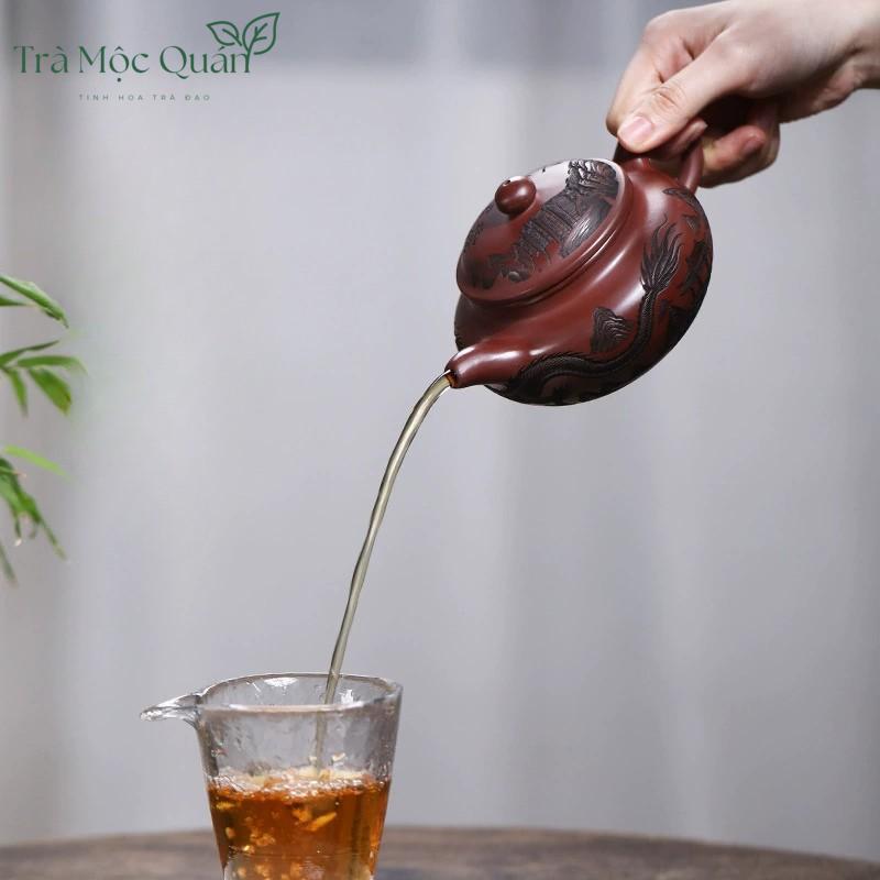 Ấm Tử Sa Phỏng Cổ Tử Nê Long Hành Thiên Hạ 325ml ATS80