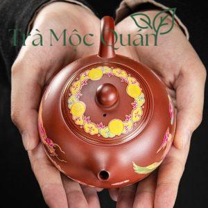 Ấm Tử Sa Tây Thi Đại Hồng Bào Long Phụng Biến Sắc 200ml ATS62