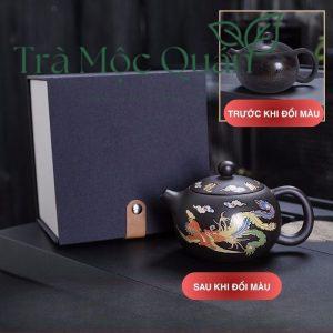 Bộ Ấm Tử Sa Tây Thi Long Phụng Đổi Màu 250ml – Hộp Quà BAT32