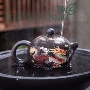 Bộ Ấm Tử Sa Tây Thi Long Phụng Đổi Màu 250ml – Hộp Quà BAT32