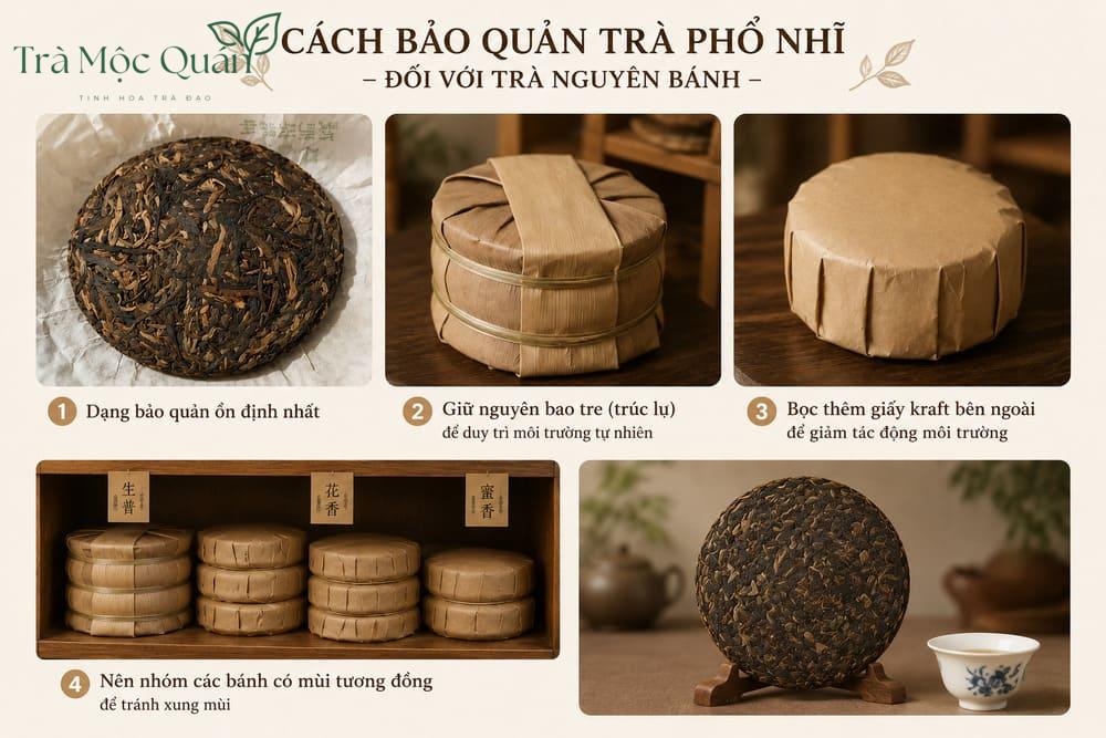 bảo quản trà phổ nhĩ