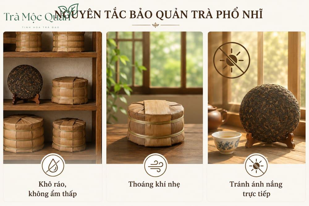 bảo quản trà Phổ Nhĩ
