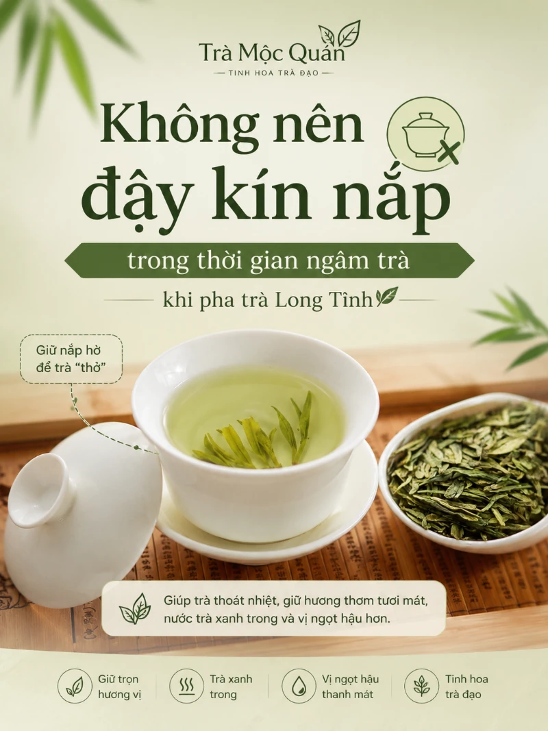 cách pha trà long tỉnh