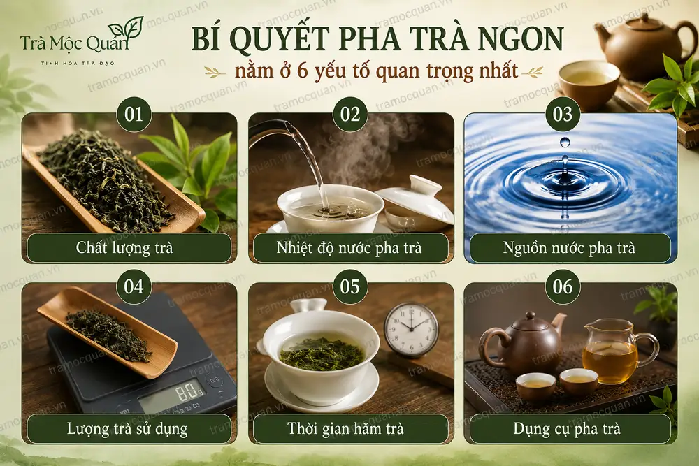 cách pha trà ngon