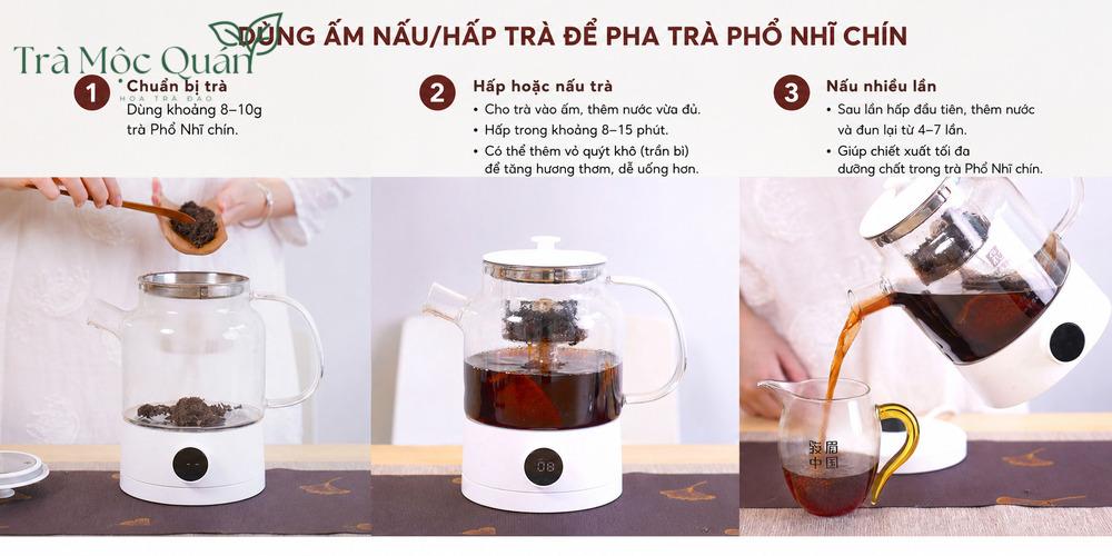 cách pha trà phổ nhĩ