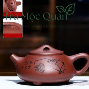 Ấm Tử Sa Thạch Biều Họa My Ca Tử Nê 250ml ATS90
