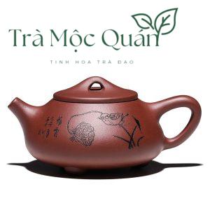 Ấm Tử Sa Thạch Biều Họa My Ca Tử Nê 250ml ATS90