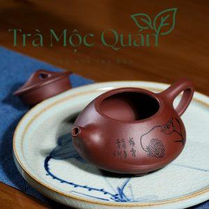 Ấm Tử Sa Thạch Biều Họa My Ca Tử Nê 250ml ATS90