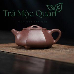Ấm Tử Sa Thạch Biều Lục Phương Tử Nê 200ml ATS100