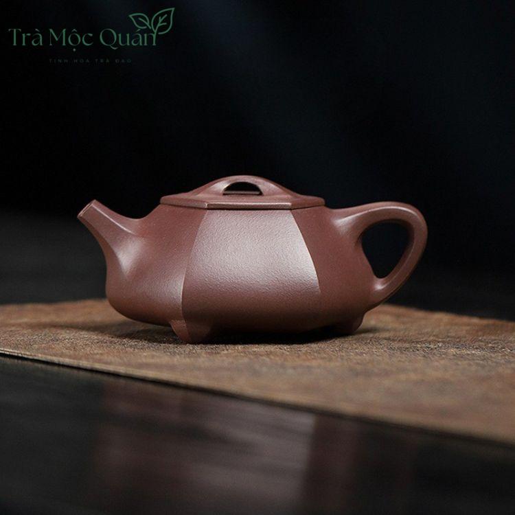 Ấm Tử Sa Thạch Biều Lục Phương Tử Nê 200ml ATS100