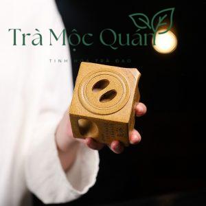 Ấm Tử Sa Tứ Phương Trúc Ảnh Nung Củi 320ml ATS86