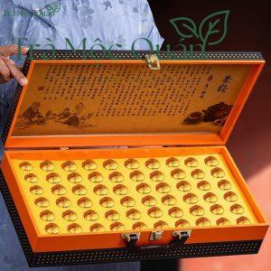 Trà Phổ Nhĩ Chín Tiểu Kim Đà Hương Nếp Cát Tường – Hộp Quà Tết An Khang 300g PN68