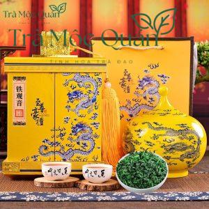 Trà Phổ Nhĩ Quýt Tiểu Thanh Cam Tân Hội – Hộp Quà Tết Sang Trọng Cung Đình Hoàng Kim 500g PN78
