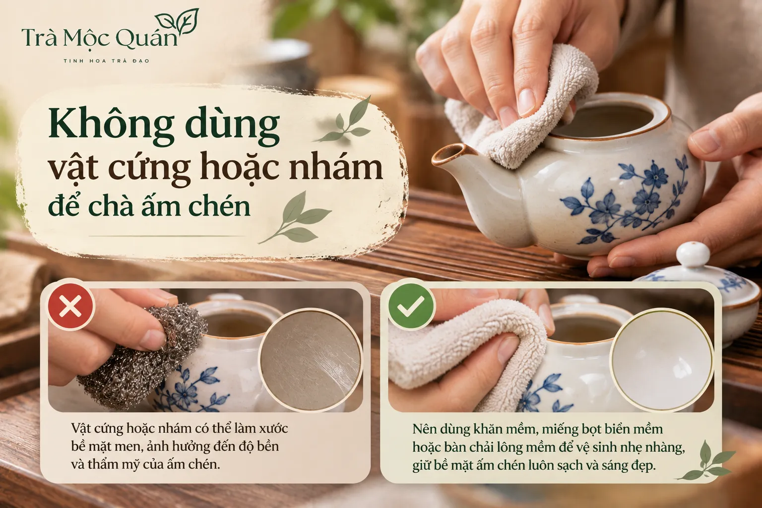 cách bảo quản ấm chén trà