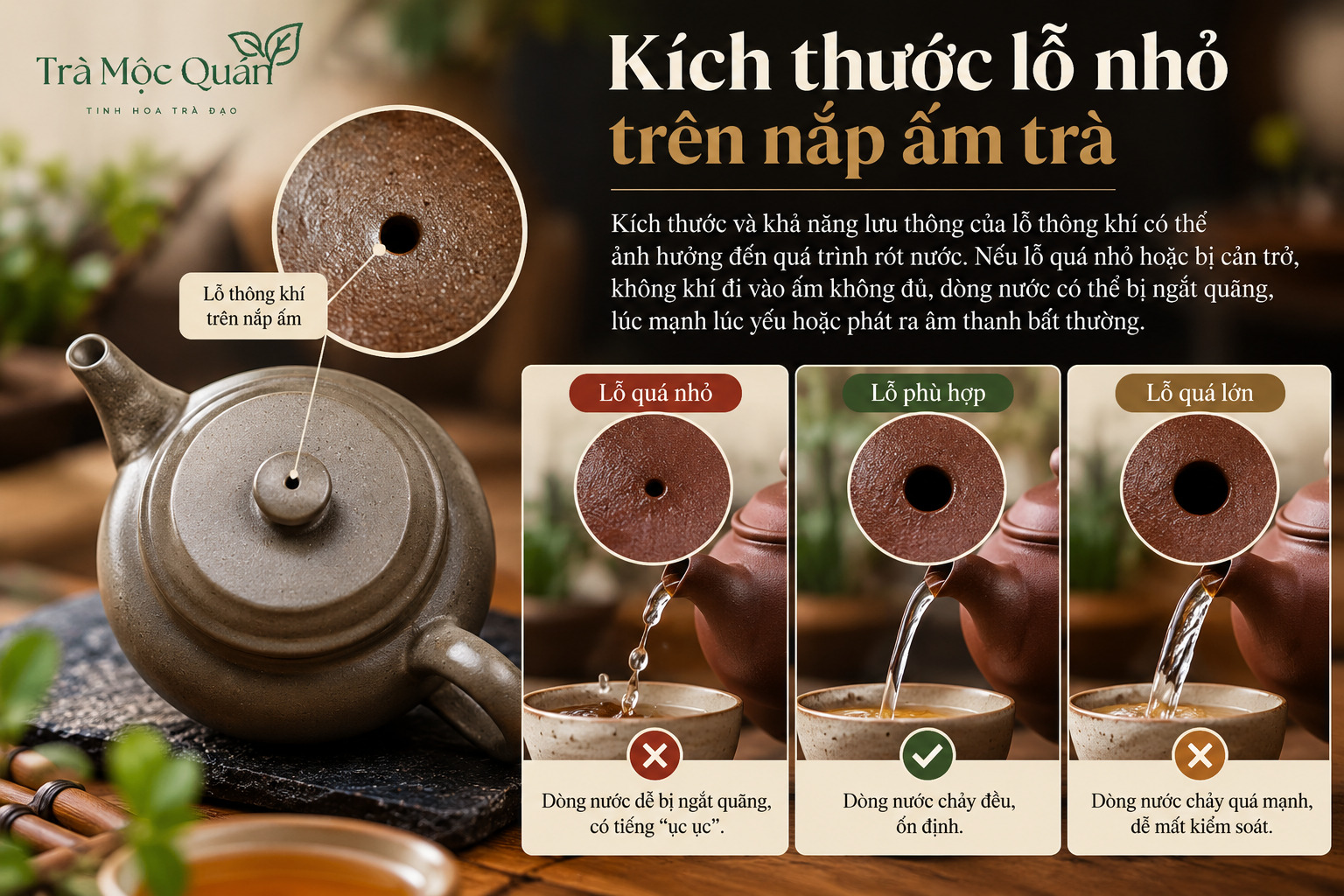 lỗ nhỏ trên nắp ấm trà